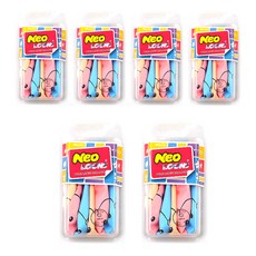 NEOTEX 微笑混合款氣球組 淺藍色2入 + 粉紅色2入 + 腮紅粉2入, 混合色, 6套