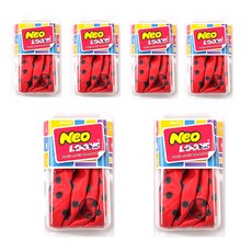 NEOTEX 圓點盒裝氣球 4入組, 紅色, 6套