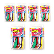 Neo Loons Neotex 標準混合箱氣球 9 件套, 白色、黃色、粉色、紅色、橙色、淺綠色、淺藍色、中藍色、淡紫色, 6套