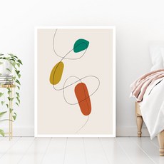 抽象線條裝飾框, 紅色的