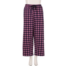 캐리루시 커플용 데일리룩 큰 체크 선염 9부 통기성 잠옷 바지