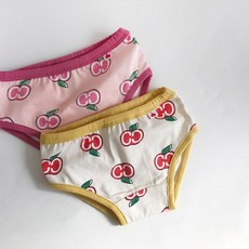 YEROOYENA 女童蘋果內褲2件組