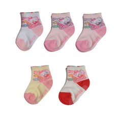 Hello Kitty 網底防滑襪 5雙