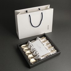 Inspoon 韓國製造不鏽鋼餐具組 5人份, 1組, 湯匙 5支 + 筷子 5雙 + 高級紙盒 + 購物袋