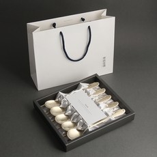 Inspoon 韓國製造不鏽鋼餐具組 5人份, Ivy(鍍金), 湯匙 5支 + 筷子 5雙 + 高級紙盒 + 購物袋, 1組