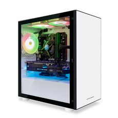 한성컴퓨터 게이밍 데스크탑 화이트 TFG (AMD R5-3600), MX3566W, WIN10 Home, RAM 8GB+8GB, SSD 240GB
