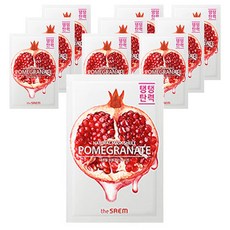 더샘 내추럴 석류 마스크 시트, 1개입, 10개