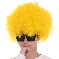 Party09 巨型假髮(黃色) 2入, 黃色