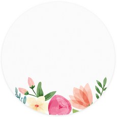 DONNA&DECO 花朵印花備忘貼 6cm, 120入, 混色