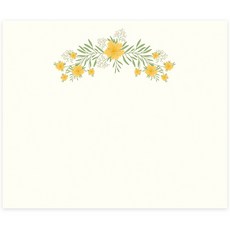DONNA&DECO 橘色花朵方形便條貼紙 6* 5cm, 120入, 混色