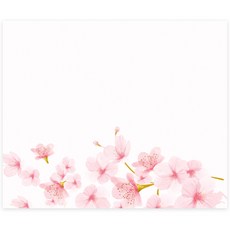 Donna&deco Gemma 飄舞櫻花方形便條貼紙 6 x 5 cm 015, 120個, 混合色
