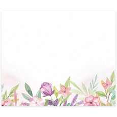 Donna&deco 克蘿伊花園方形便條貼紙 6 x 5 cm 007, 混色, 120個