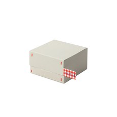 卡扣盒 XS 8 x 8 x 4.5cm, 40個, 灰色