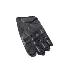 Ants 休閒運動機車半指手套 左右手套組, 黑色