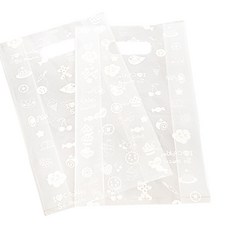 PE透明Yummy餅乾塑膠購物袋 200入, 混合顏色, 200個