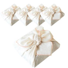 DONNA&DECO 棉質便當包巾, 淺粉色, 5個