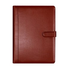 Kong K office A4尺寸卡片夾筆記本活頁夾 B 4孔, 棕色