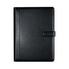 Kong K office A4尺寸卡片夾筆記本活頁夾, 黑A, 1本