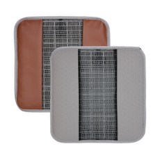 Black Rhino 原廠型通風坐墊 2件組, 1套, 灰色, 棕色