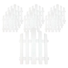 PURUNEO 組裝式斜紋柵欄 29cm x 10入, 白色