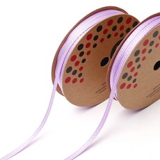 POPO FANCY 羅緞車線緞帶 5mm x 16.4m 2入, 紫色