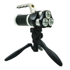 XM-L2 x3Ea LED칩 충전식 삼각대 서치라이트 3600루멘, 1개