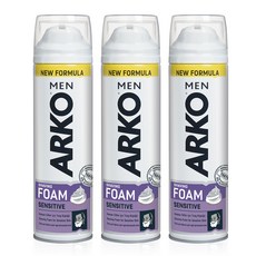 ARKO MEN 敏感剃須泡沫, 200ml, 3個