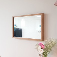 WOOD REPUBLIC Wella 畫框式壁鏡 中型, 橡木