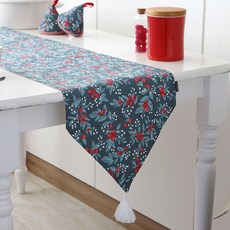 DECOTONIK 紅莓桌旗, 混色, 2人座(寬 25cm x 長 130cm)