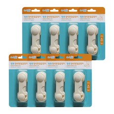 ange 櫃門專用安全扣 2入, 白色的, 8個