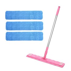 A-Clean清潔拖把大號粉色+3片, 1套