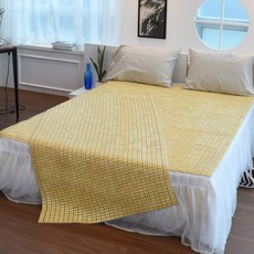 MERCIDECO 素色麻將涼蓆 + 收納袋 + 備用麻將粒組合, 單一顏色