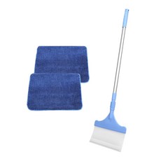 A-Clean 掃帚清潔拖把 天空藍 + 環狀拖布墊 2入, 1套