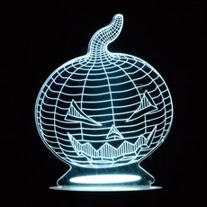 Home mine 3D萬聖節LED小夜燈 I302, 混色