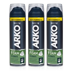 ARKO MEN 高剃須泡沫, 200ml, 3個
