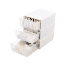 KOKIRI LIVING 3層優質內衣襪子收納盒 白色, 1個