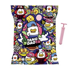 唐道亞橡皮鴨便攜旅行服壓縮包藍色3款+壓縮泵隨機出貨套組, 1套