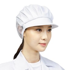 TEAM COOK 半網眼衛生帽 TSCF-203 FREE, 白色, 5個