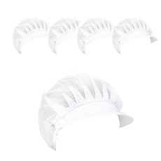 TEAM COOK 前網眼衛生帽 FREE, 白色(TSCF-9303), 5個