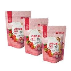 Hephzibah F&B 脆米球, 草莓口味, 3包, 30g