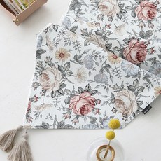 DECOTONIK 復古桌旗, 白色, 4人座(寬 30cm x 長 170cm), 1個