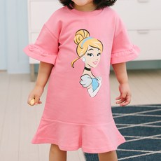 Little rabbit 女童仙度瑞拉短袖連衣裙