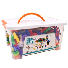 方形箱數字圖形串珠積木 29-Y2 240入, 混色