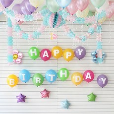 홈파티 생일 풍선세트, 9, 1세트