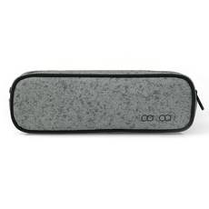 LOONLOON 263 石紋圓形筆袋, 灰色, 1個