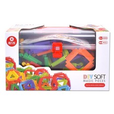 사각상자 도형 블록 041Y 40p, blue, Light green, yellows, Light blue, red, orange, purple, green, 1개