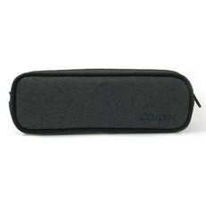 LOONLOON 263 石紋圓形筆袋, 深灰色, 1個