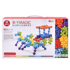 DIY 매직빈 블록 130Y 80p, 보라색, 하늘색, 노랑색, 주황색, 연두색, 빨강색, 초록색, 남색, 1개