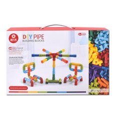 DIY 파이프 블록 060Y 68p, 혼합색상, 1개