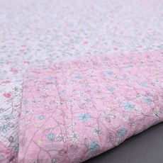 monshare 碎花水洗棉被兼薄墊, 粉色